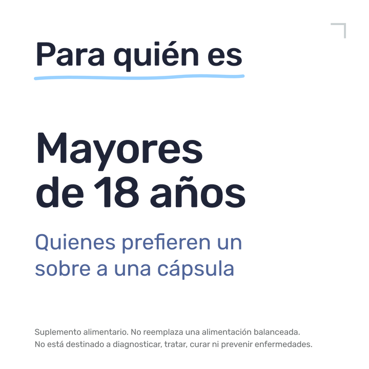 Lactibiane IKI — Para quién es: mayores de 18 años. Quienes prefieren un sobre a una cápsula