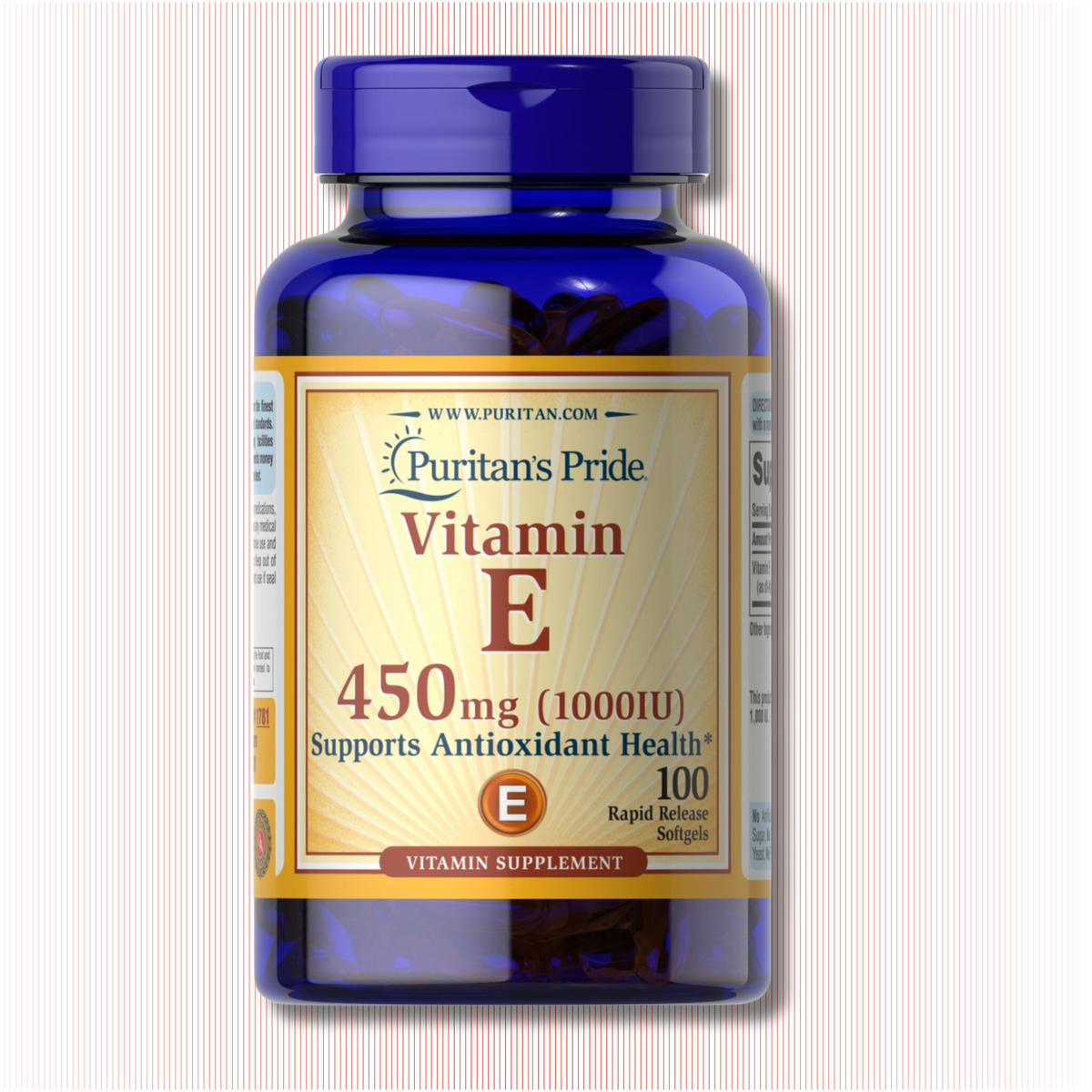 Vitamina E 450mg Puritan´s Pride (100 CÁPSULAS)