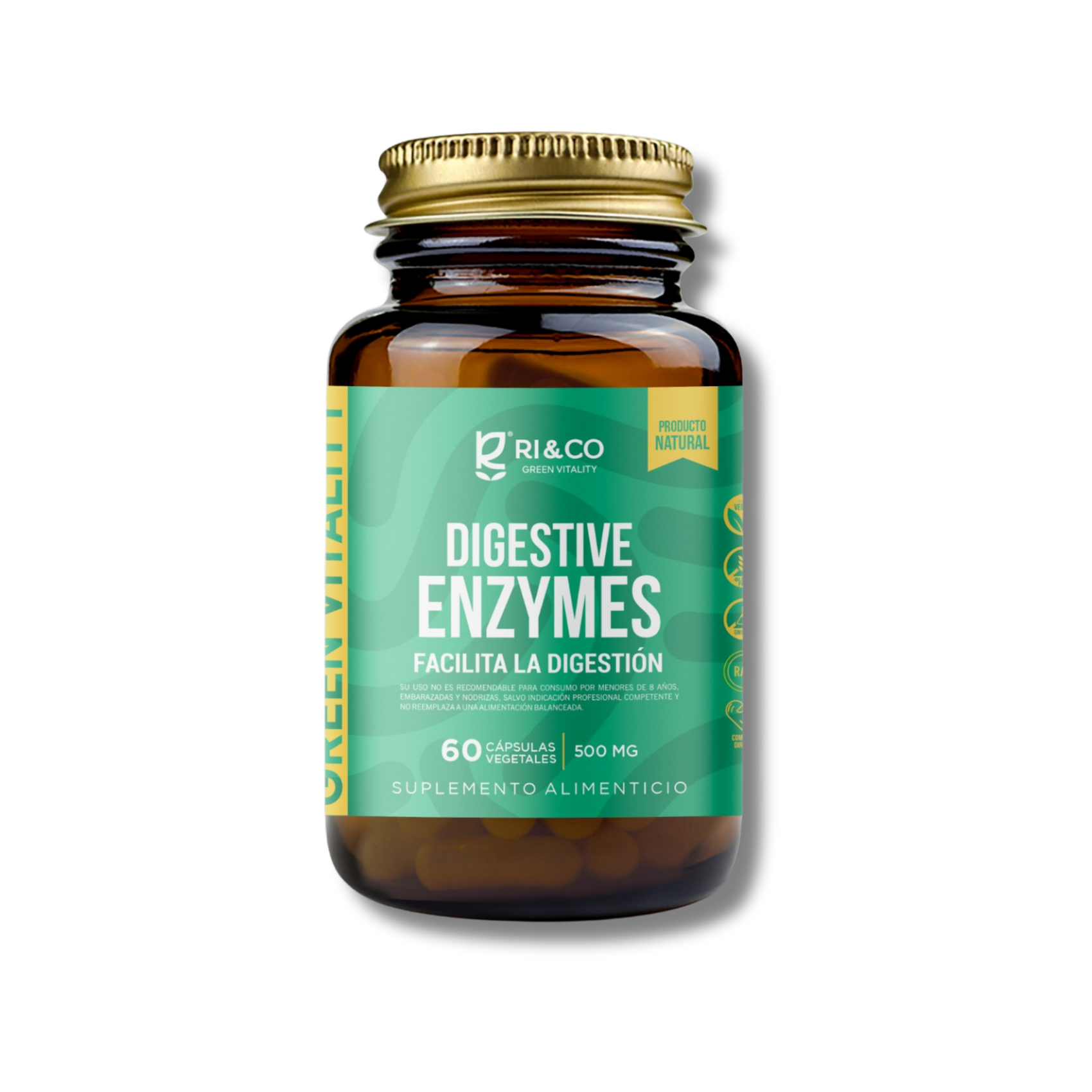 Enzimas Digestivas 500 mg [60 cápsulas]