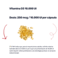 Vitamina D3 250 mcg [100 cápsulas]