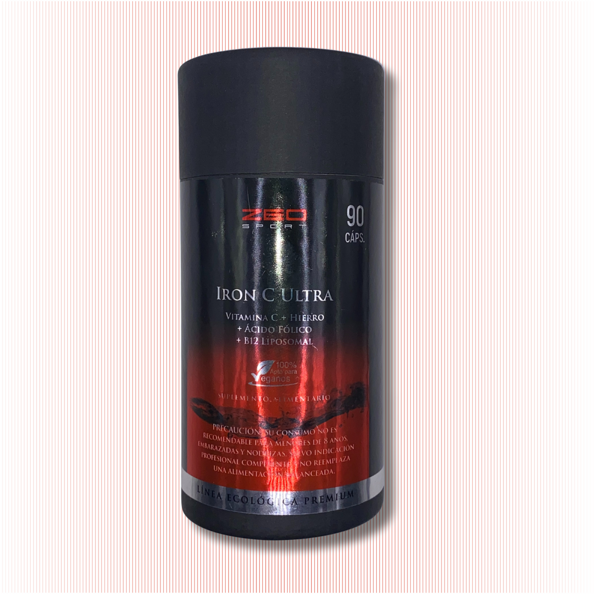 Vitamina C + Hierro + Ácido Fólico + B12 (90 Cápsulas)