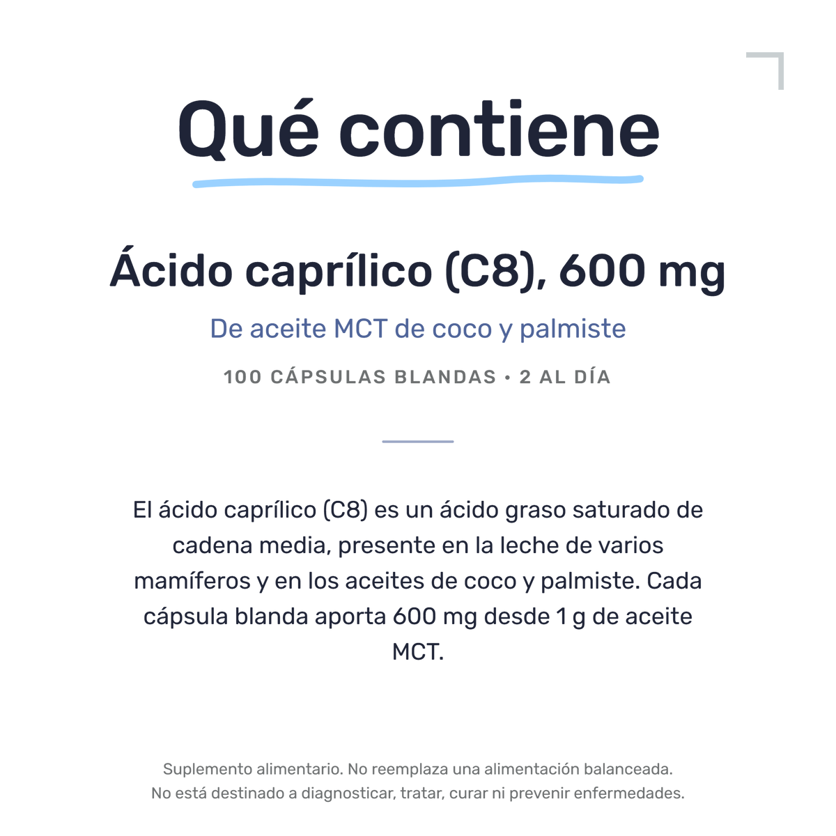 Ácido Caprílico [100 Cápsulas] — imagen 7