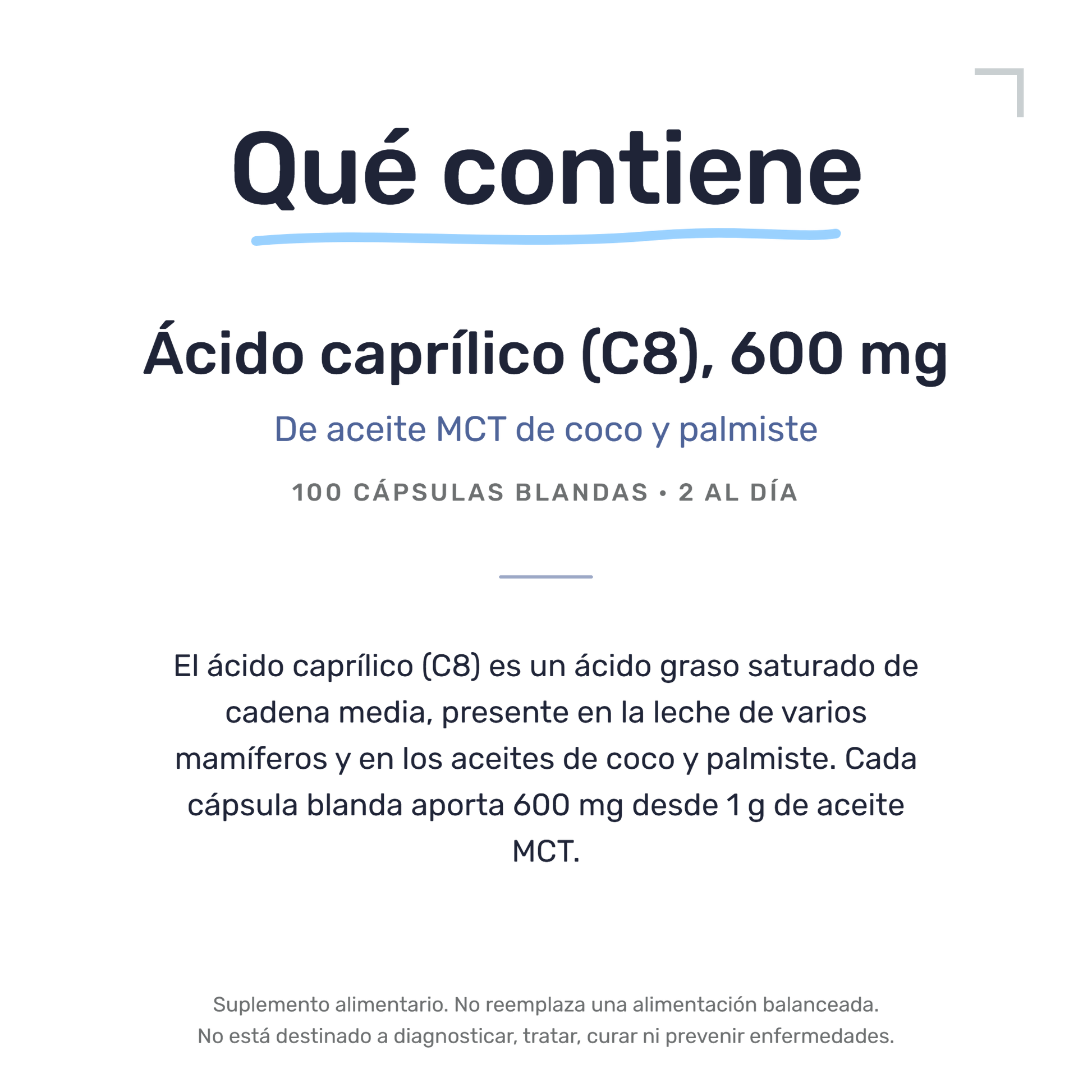 Ácido Caprílico [100 Cápsulas] — imagen 7