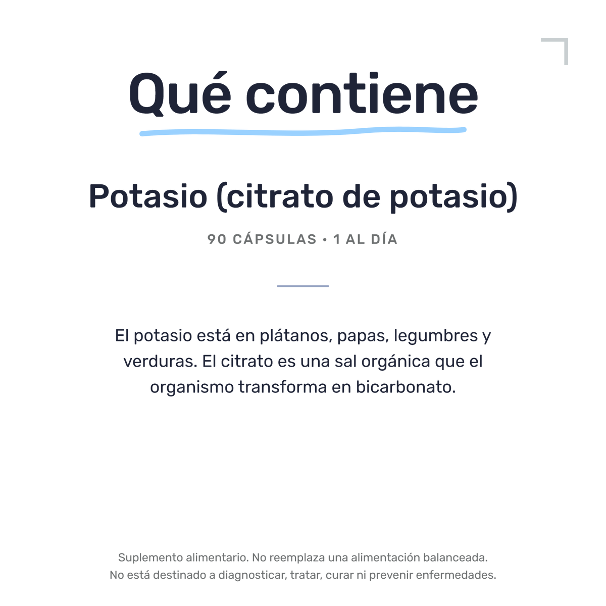 Citrato de Potasio [90 Cápsulas] — imagen 7