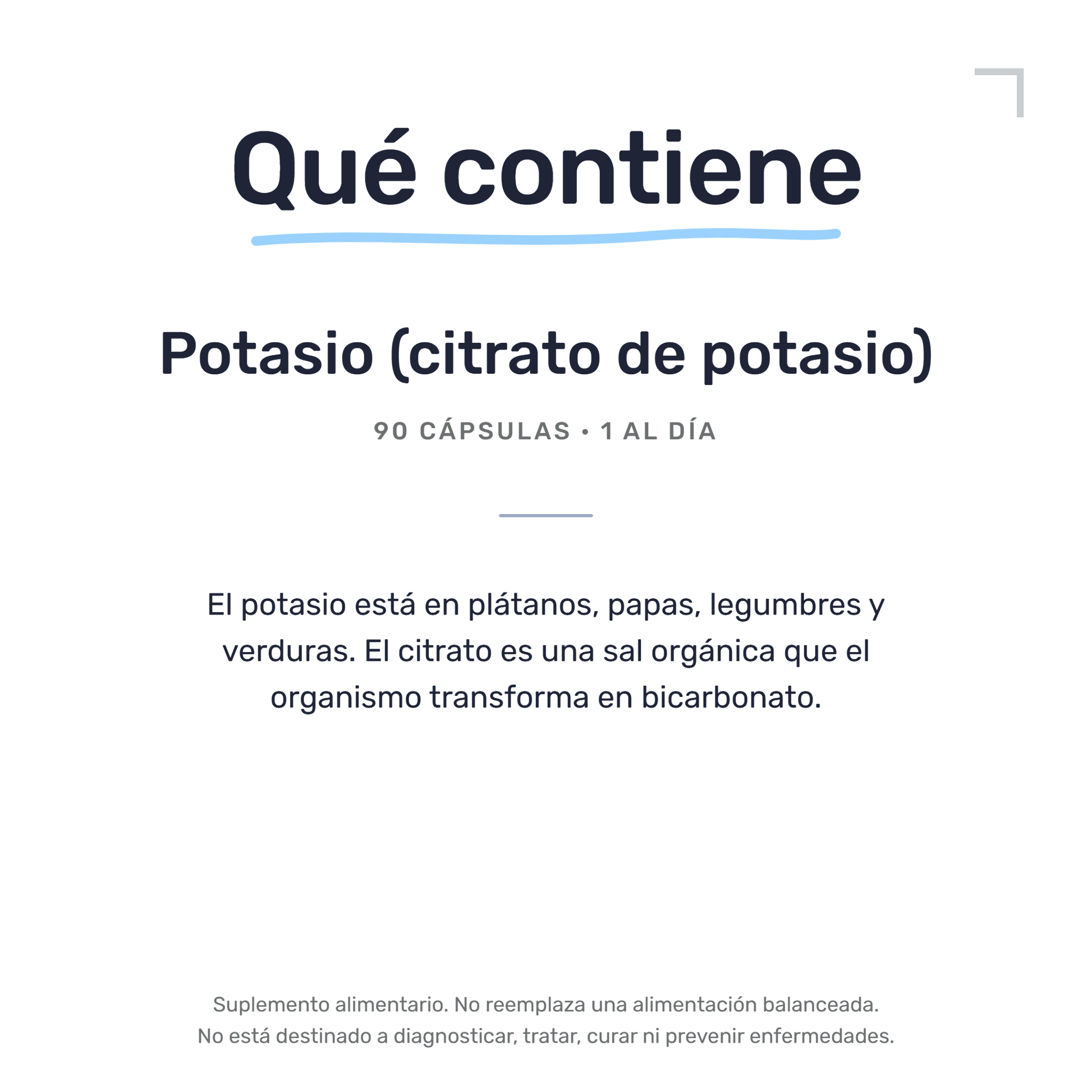 Citrato de Potasio [90 Cápsulas] — imagen 7