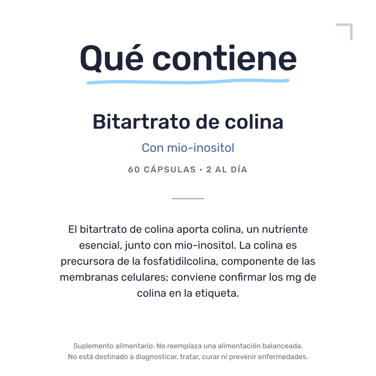 Colina + Inositol [60 Cápsulas] — imagen 7