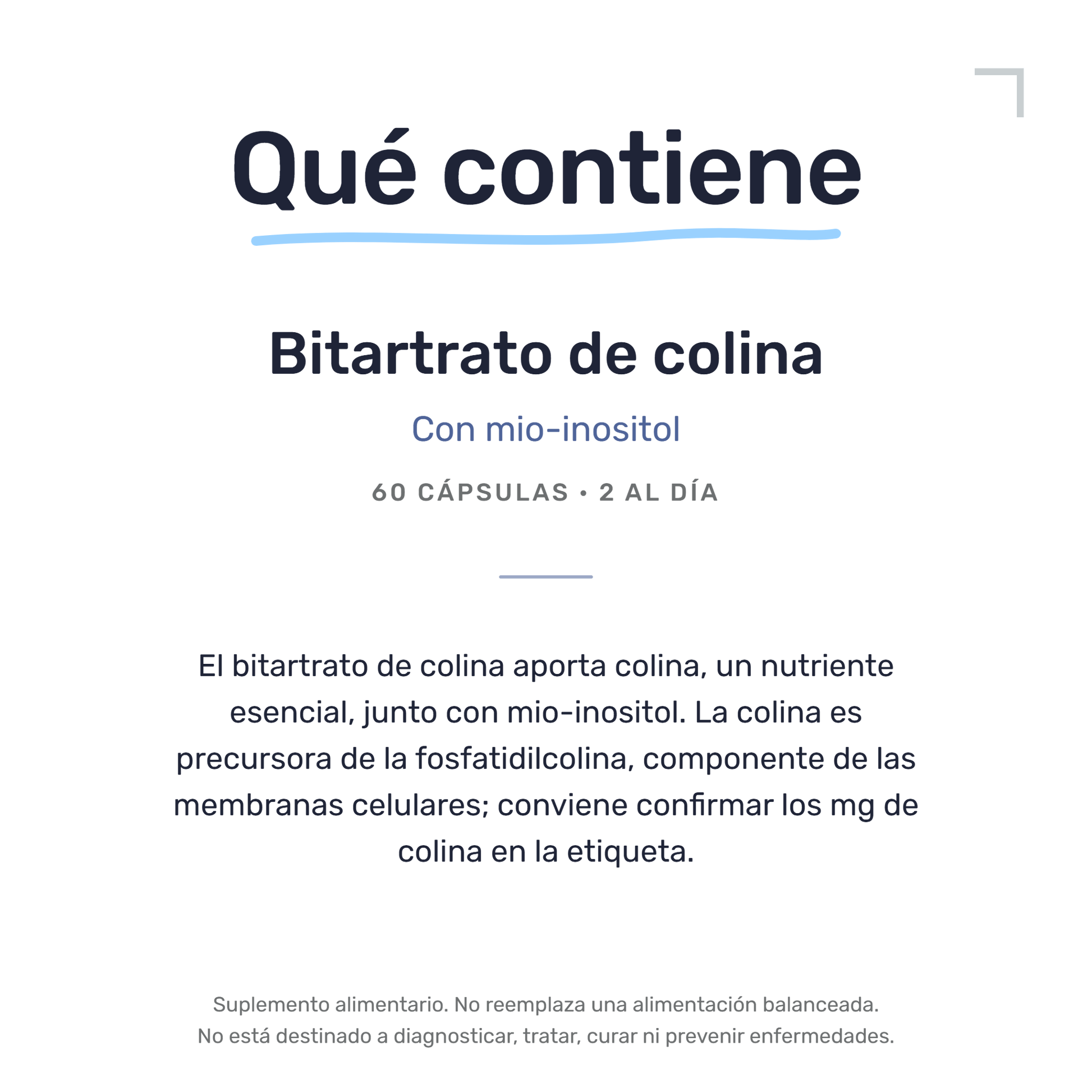 Colina + Inositol [60 Cápsulas] — imagen 7
