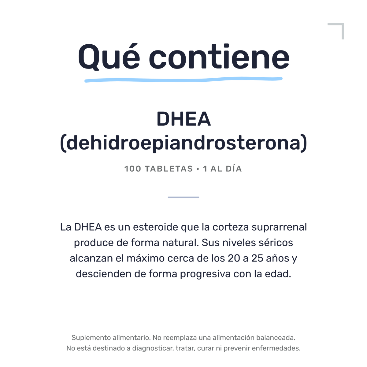 DHEA 25 mg [100 Tabletas] — imagen 7