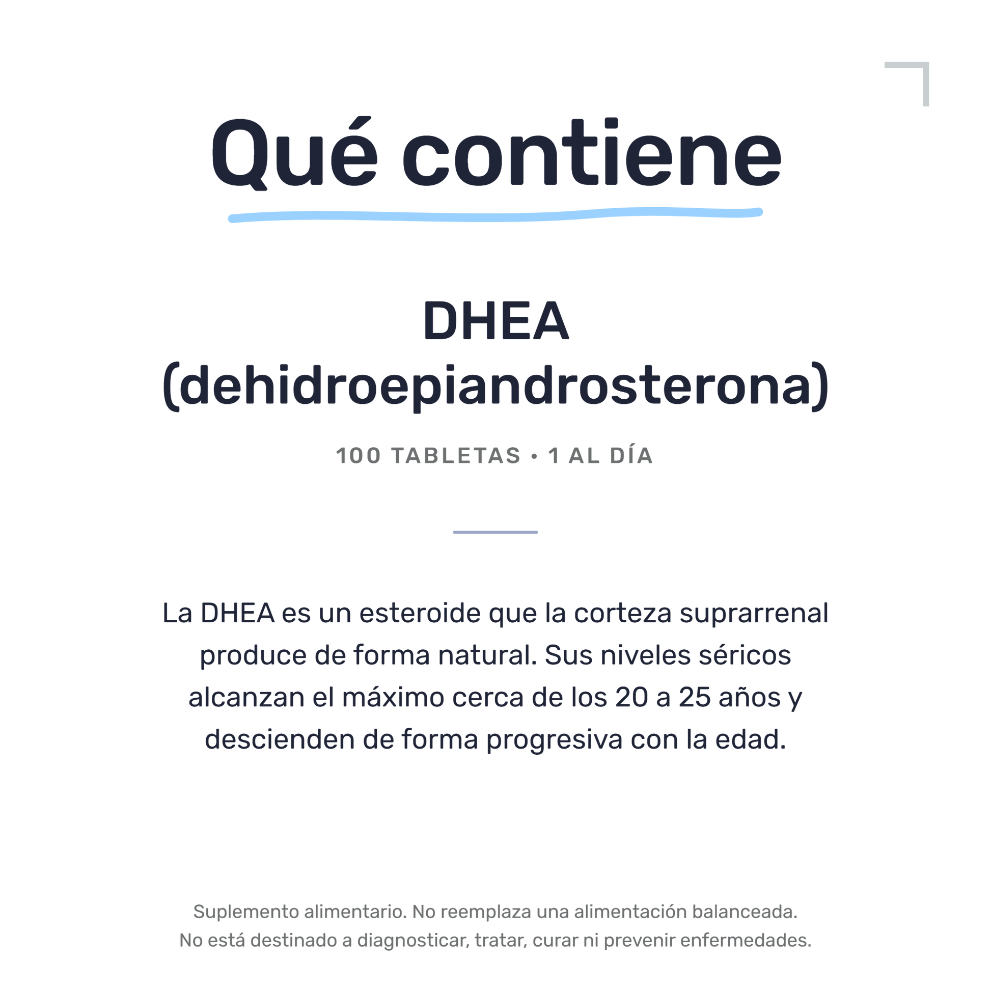 DHEA 25 mg [100 Tabletas] — imagen 7