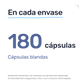 Cardo Mariano 1000mg — En cada envase: 180 cápsulas, cápsulas blandas