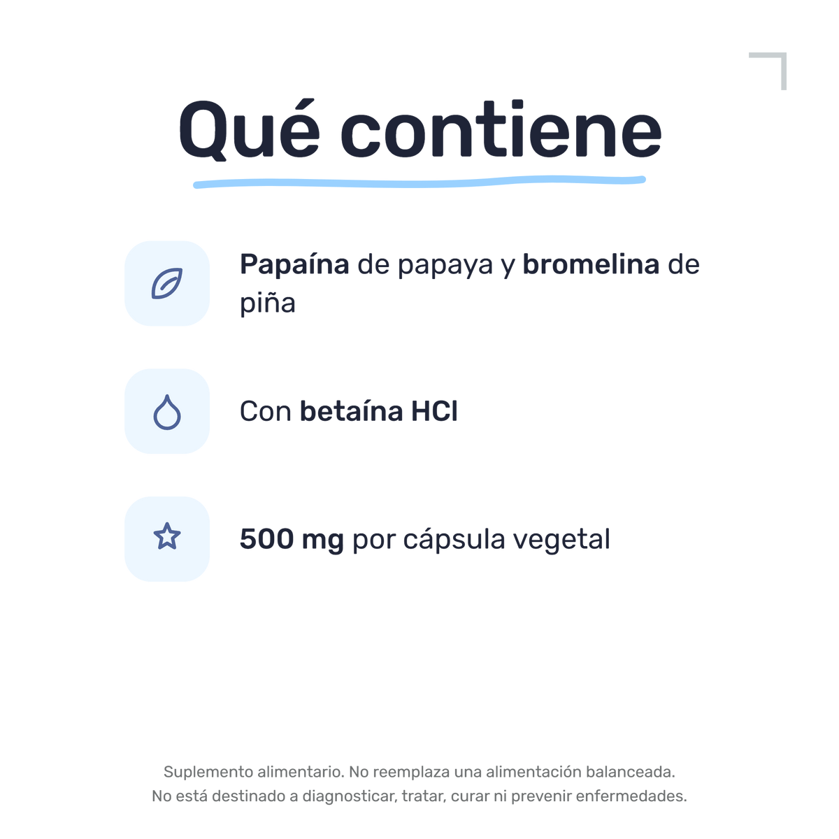 Enzimas Digestivas 500 mg [60 cápsulas] — imagen 3
