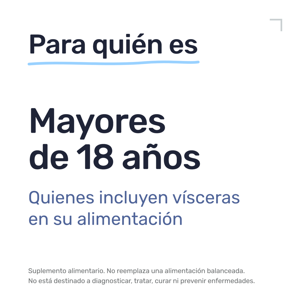 Hai Liver — Para quién es: mayores de 18 años. Quienes incluyen vísceras en su alimentación