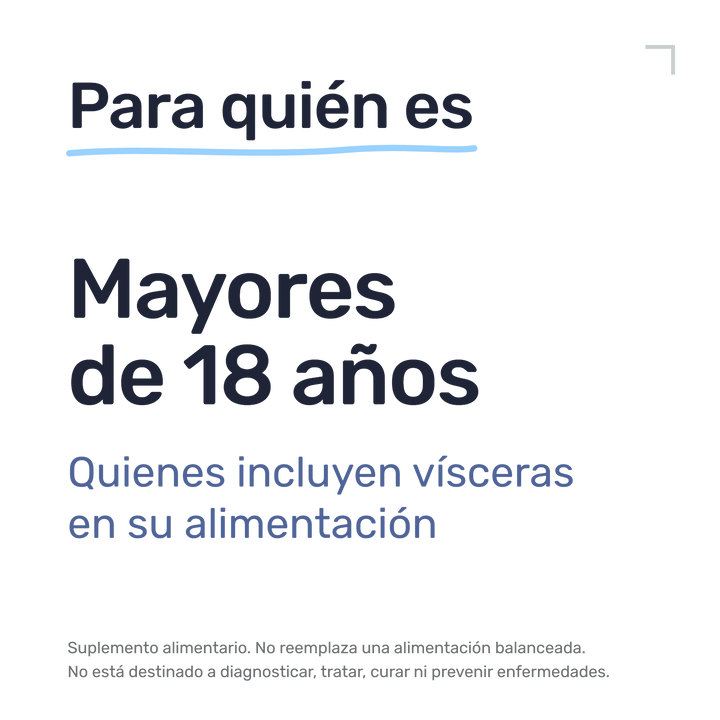 Hai Liver — Para quién es: mayores de 18 años. Quienes incluyen vísceras en su alimentación