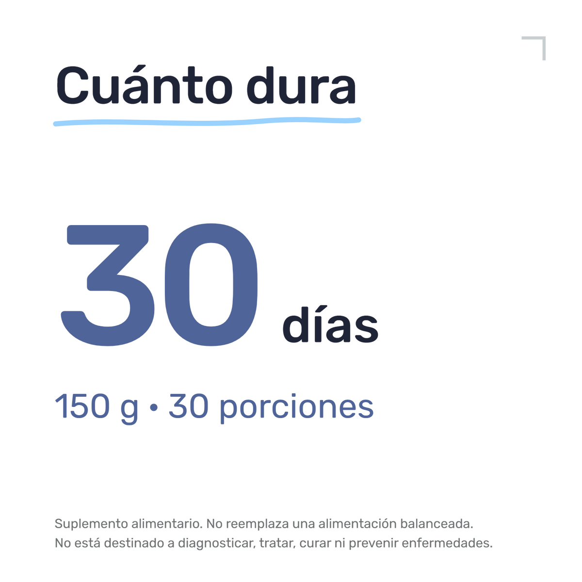 Hai ReVive — Cuánto dura: 30 días, 150 g, 30 porciones