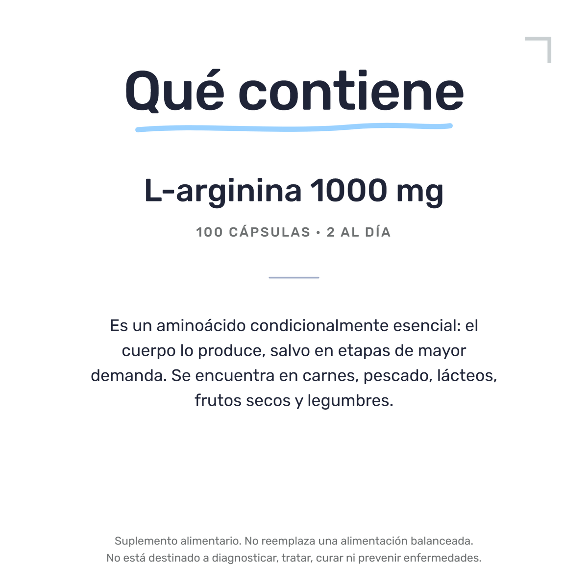 L-Arginina 1000 mg [100 Cápsulas] — imagen 7