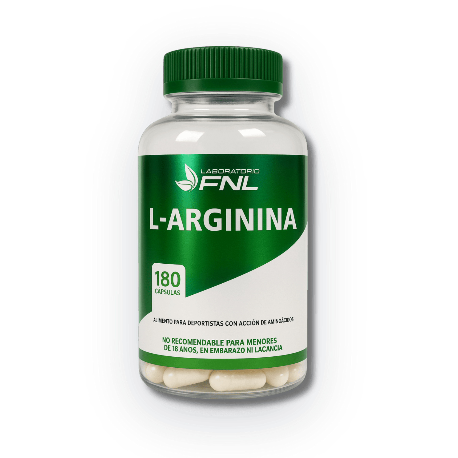 L-Arginina 500 mg [180 cápsulas] — imagen 1