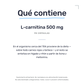 L-Carnitina 500 mg [90 cápsulas] — imagen 7