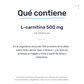 L-Carnitina 500mg [60 Cápsulas] — imagen 7