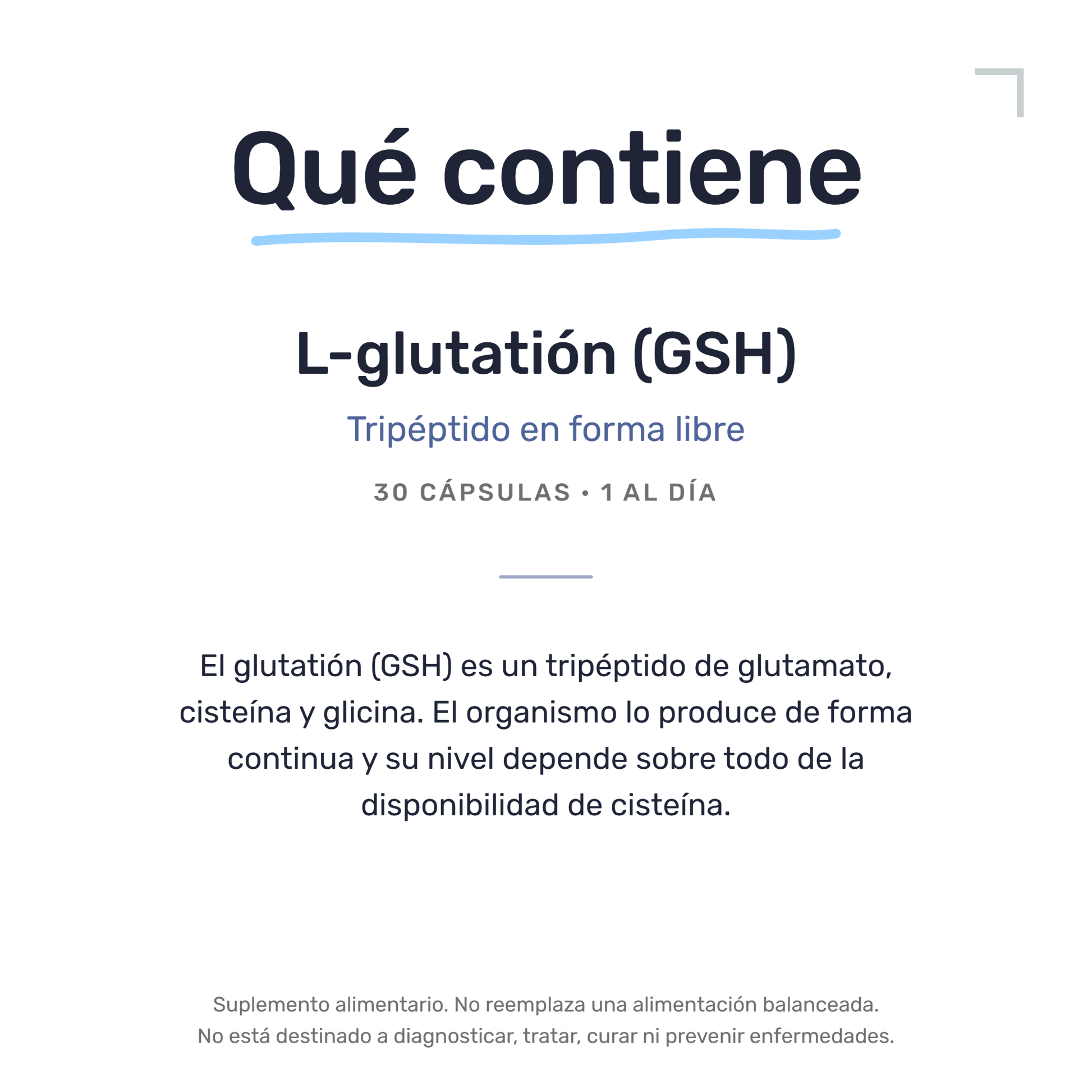 L-Glutation [30 Cápsulas] — imagen 7