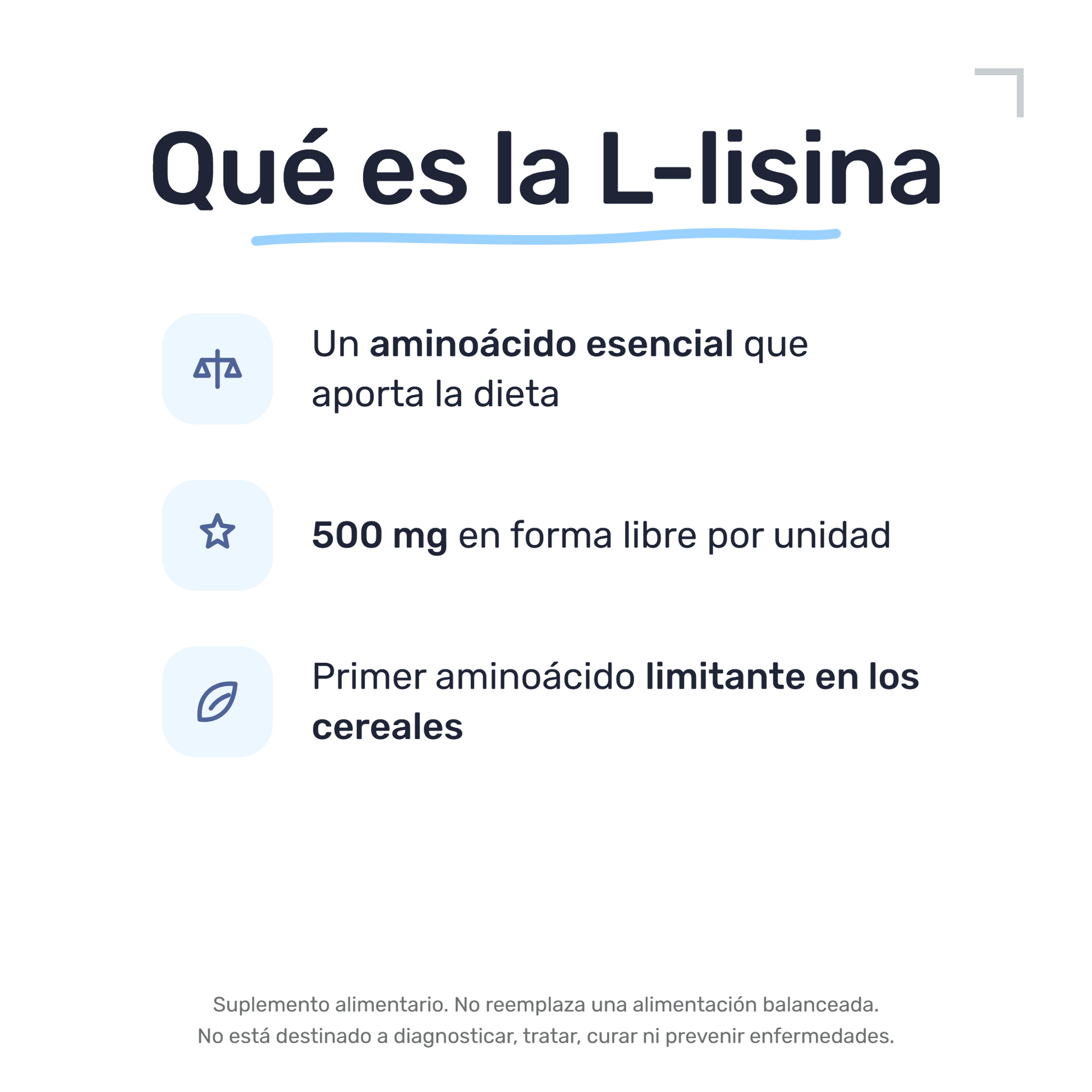 L-Lisina 500mg [100 Cápsulas] — imagen 3
