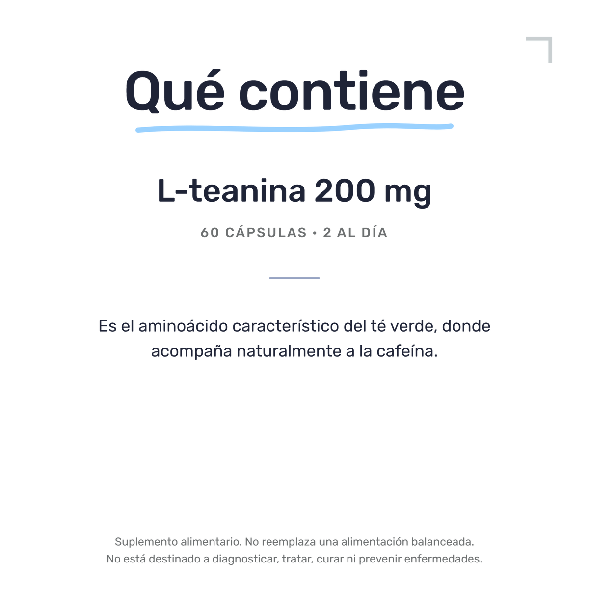 L-Teanina 200 mg [60 cápsulas] — imagen 7