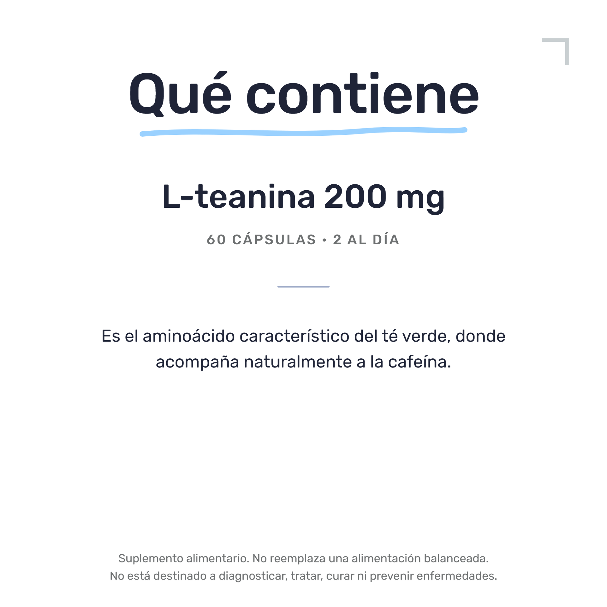 L-Teanina 200 mg [60 cápsulas] — imagen 7