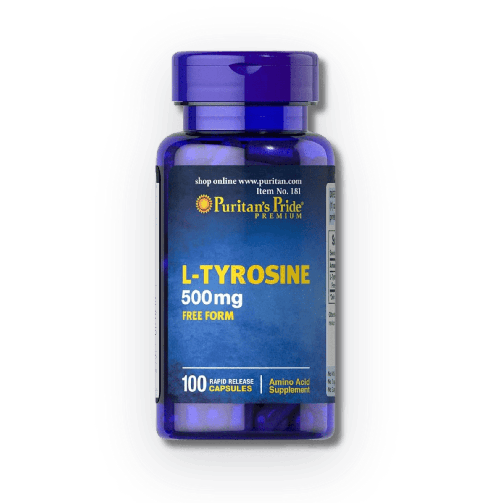 L-Tirosina 500mg [100 Cápsulas] — imagen 1