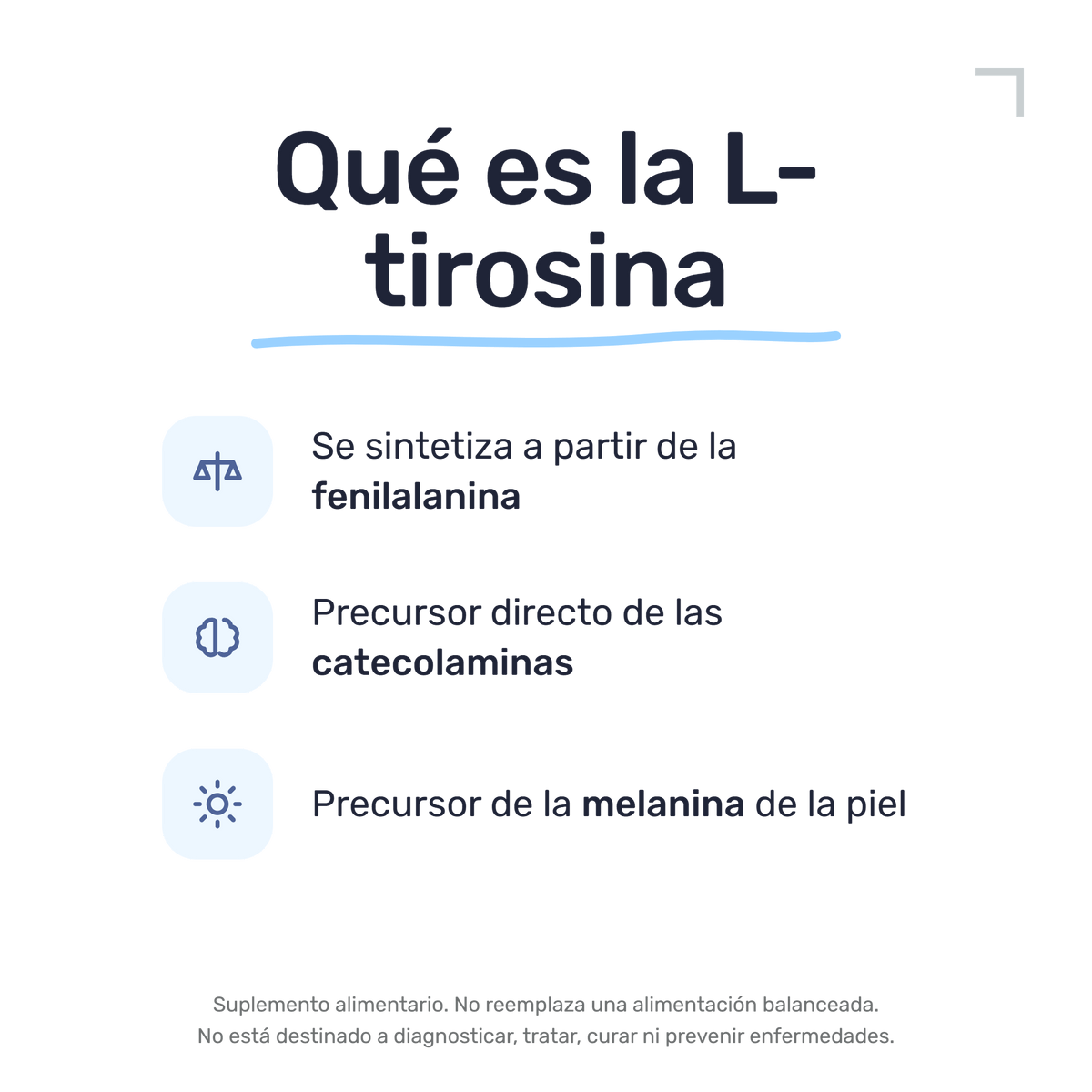 L-Tirosina 500mg [100 Cápsulas] — imagen 3