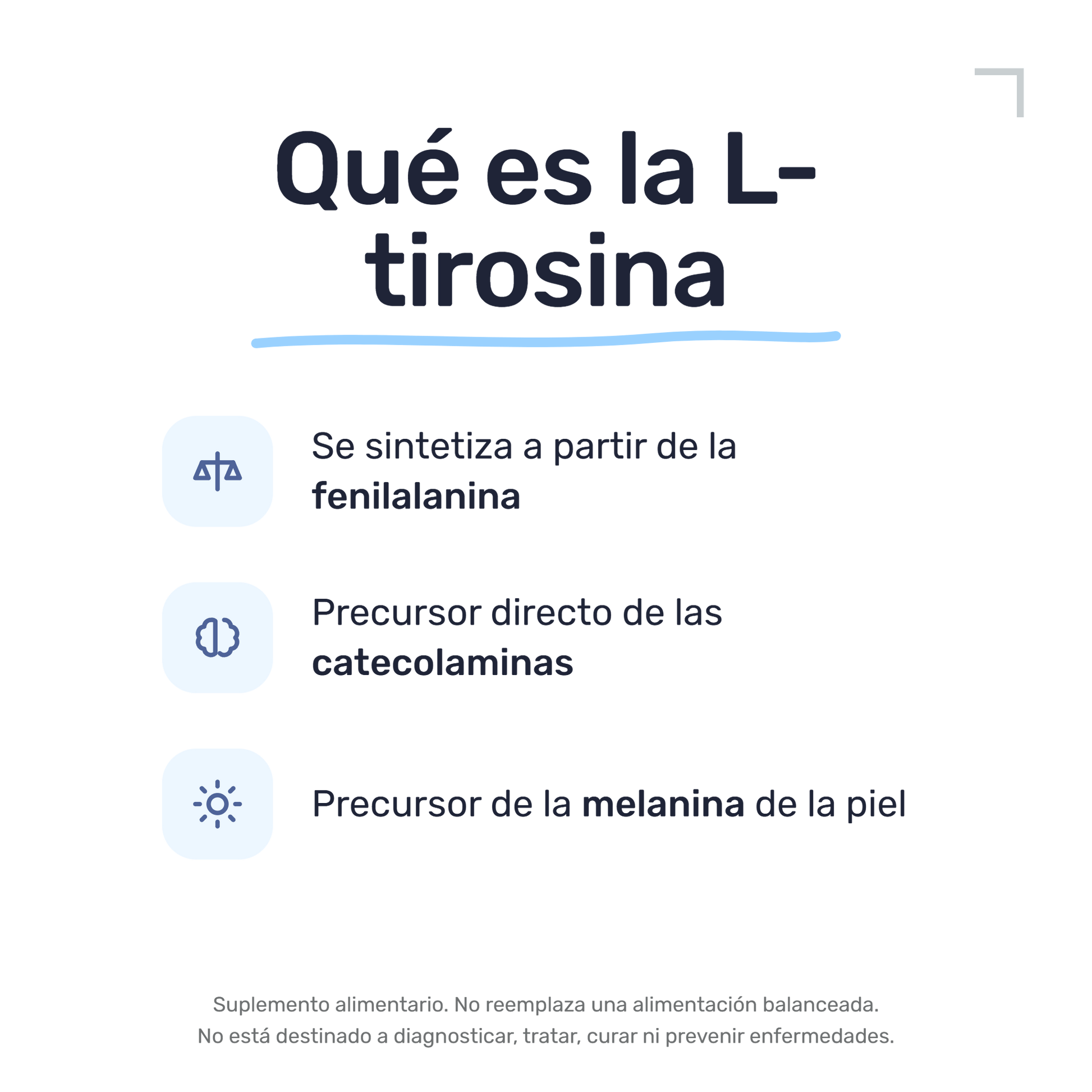 L-Tirosina 500mg [100 Cápsulas] — imagen 3