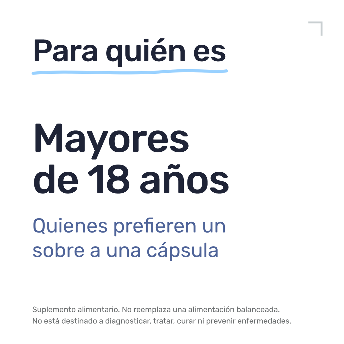 Lactibiane IKI — Para quién es: mayores de 18 años. Quienes prefieren un sobre a una cápsula