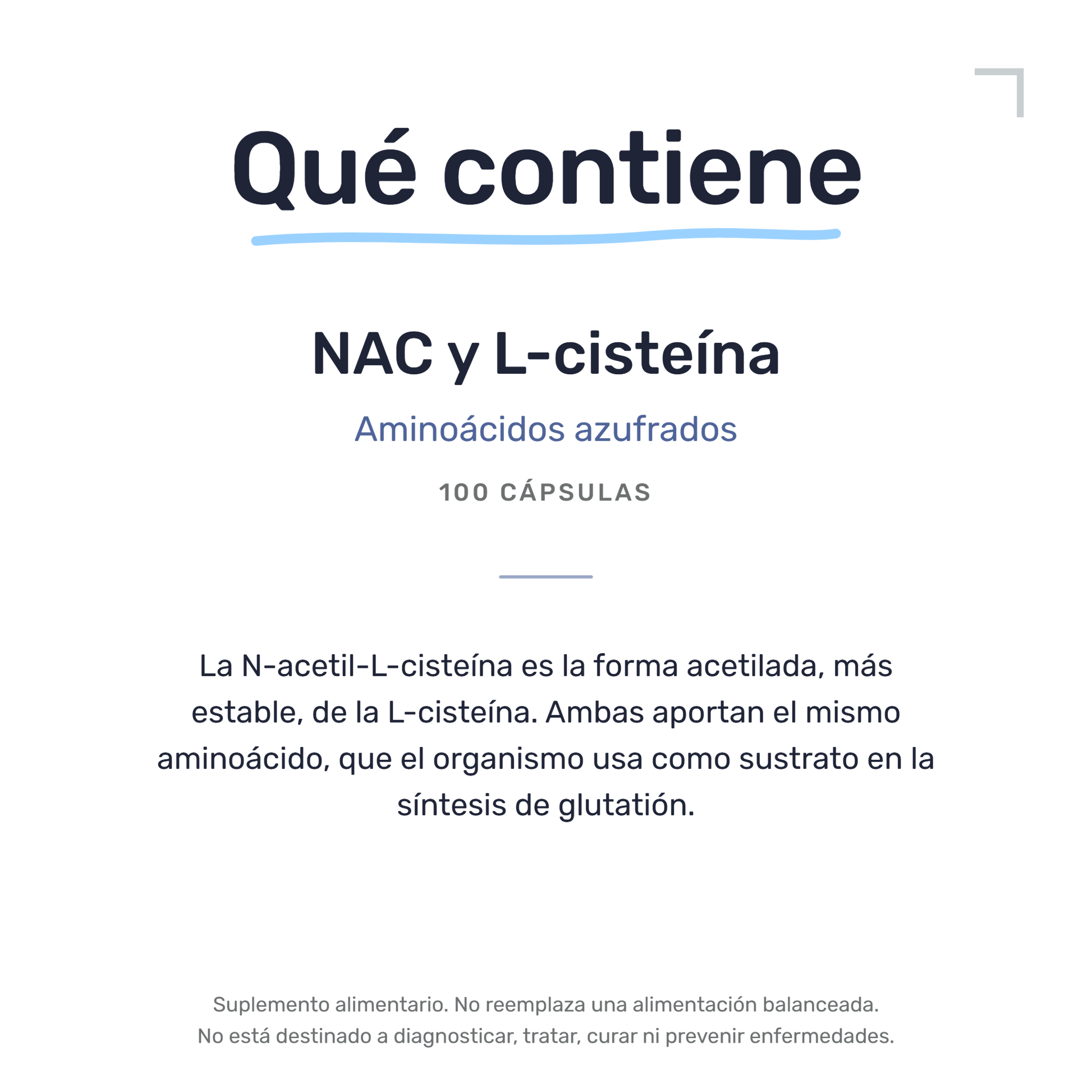 NAC L-Cisteína [100 Cápsulas] — imagen 7