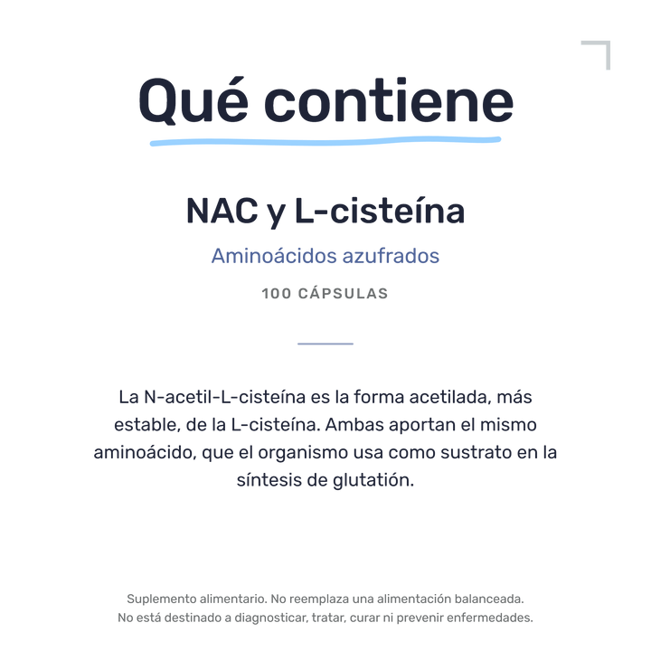 NAC L-Cisteína [100 Cápsulas] — imagen 7