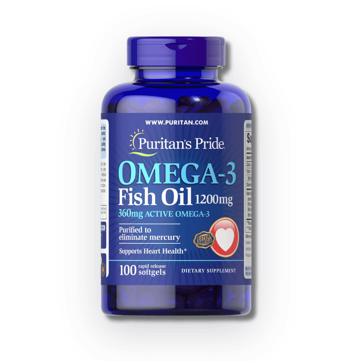 Omega 3 Puritan´s Pride [100 Cápsulas] — imagen 1