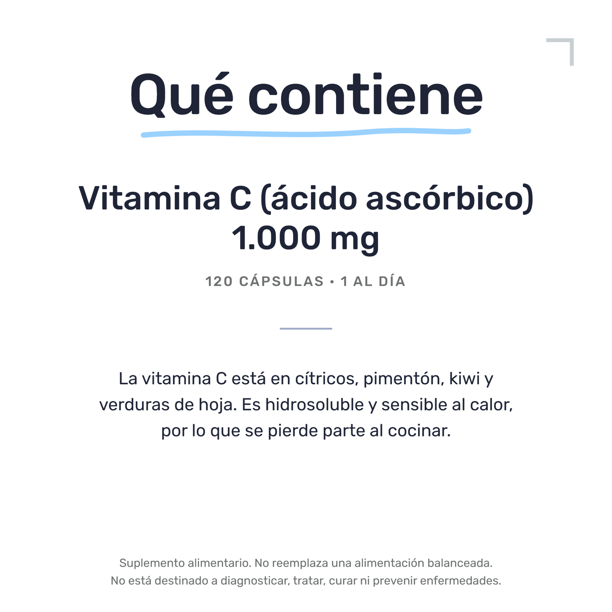 Vitamina C 1.000 mg [120 Cápsulas] — imagen 7