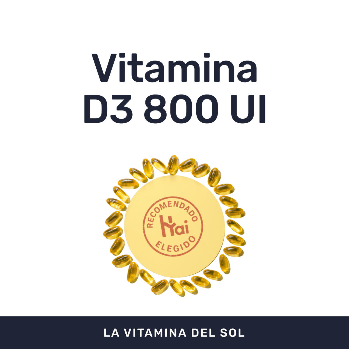 Vitamina D3 800UI [90 Cápsulas] — imagen 2